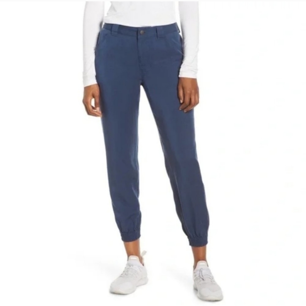 Patagonia Edge Win Jogger Pants Size 8 Tencel Lyocel Dolomite Blue